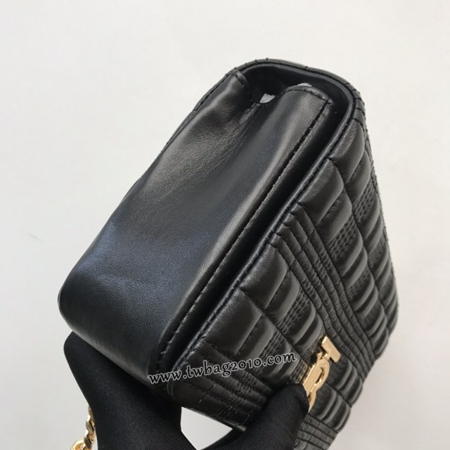 Burberry專門店新款羊皮小號TB蘿拉包 巴寶莉絎縫品牌格紋鏈條單肩挎背女包 yxb1546
